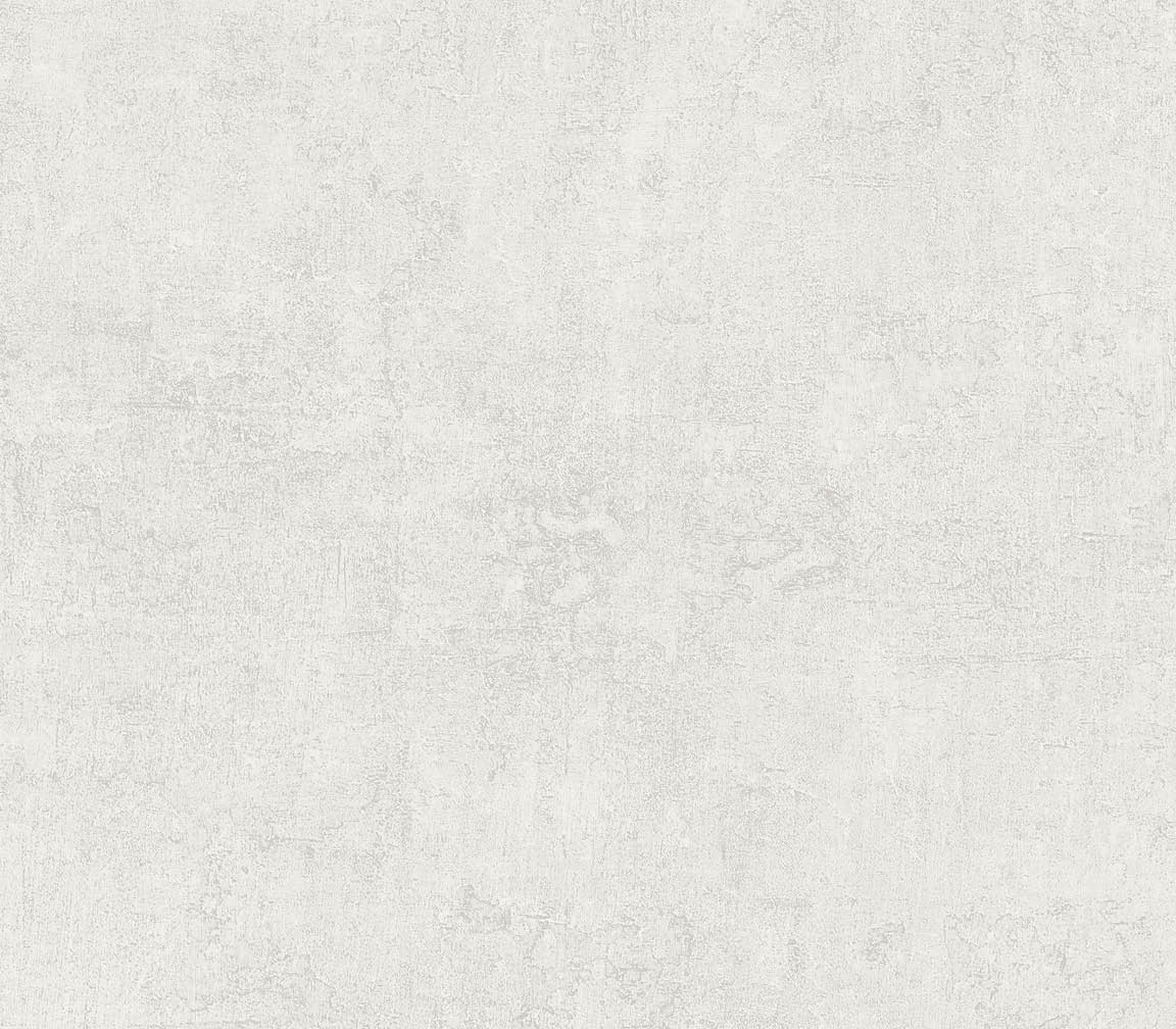 Light grey plaster texture embossed wallpaper