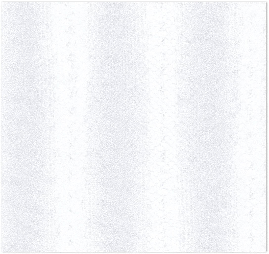 White with sparkles reptile stripe texture in-register embossed wallpaper