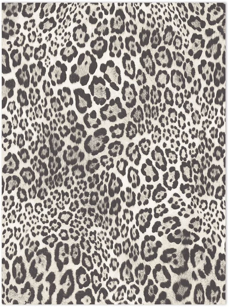 Black and white leopard texture embossed wallpaper