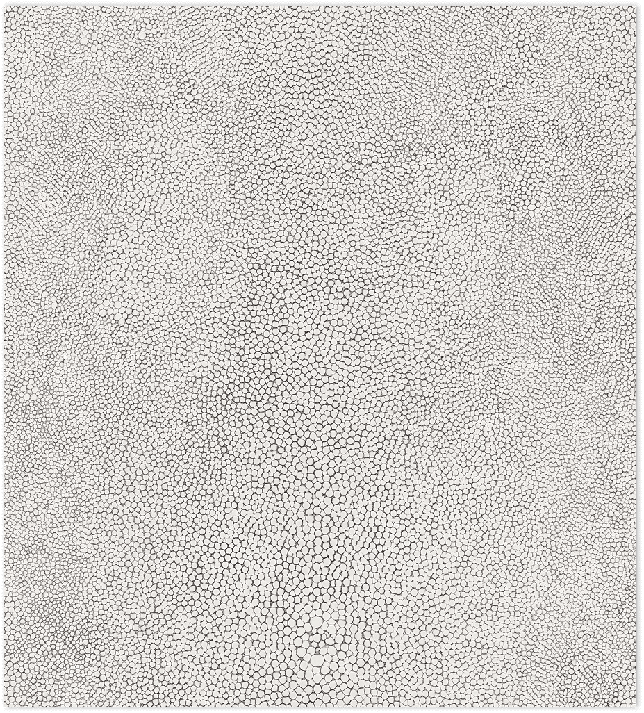 Grey and black stingray texture in-register embossed wallpaper
