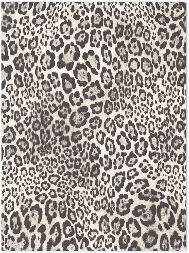Black and white leopard texture embossed wallpaper