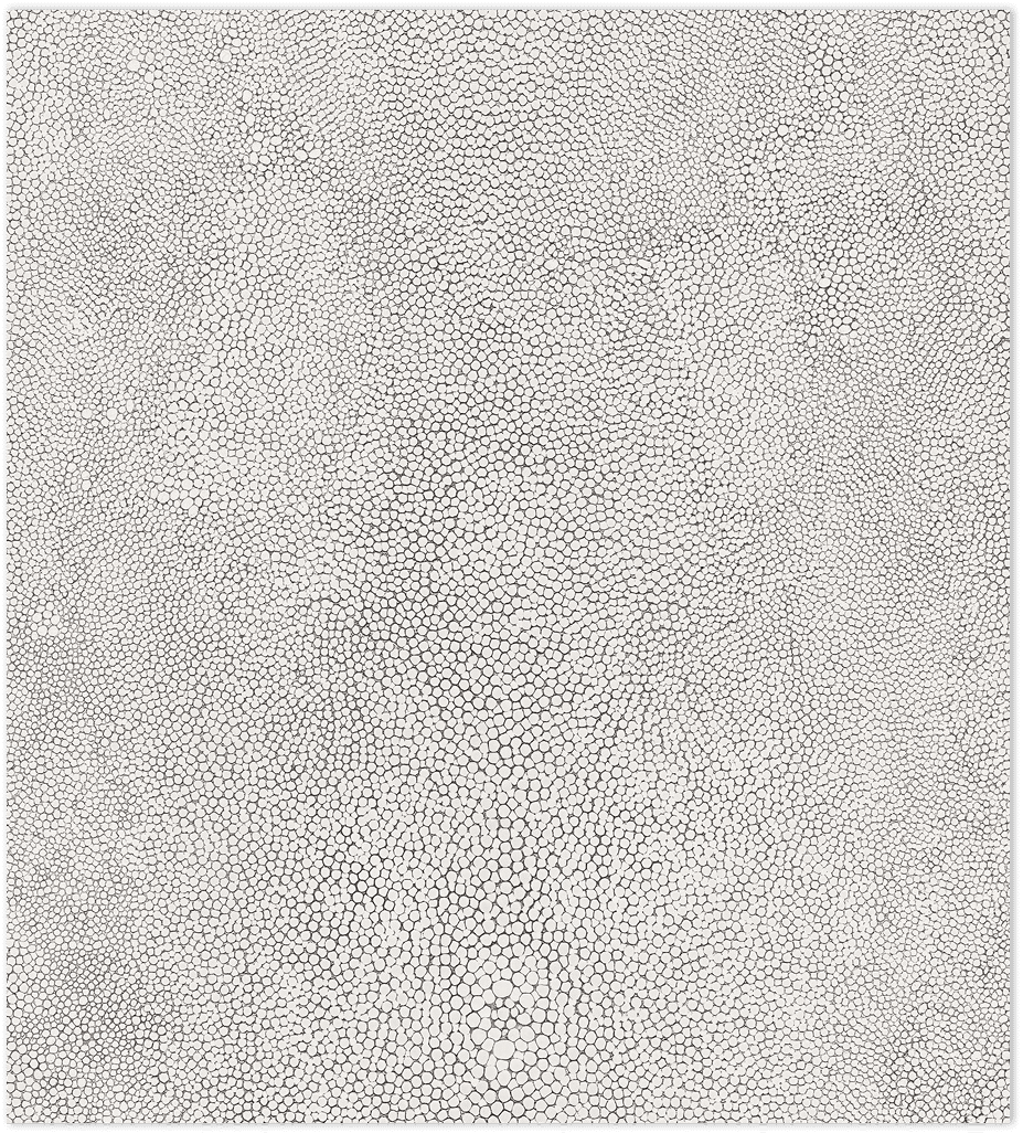 Grey and black stingray texture in-register embossed wallpaper