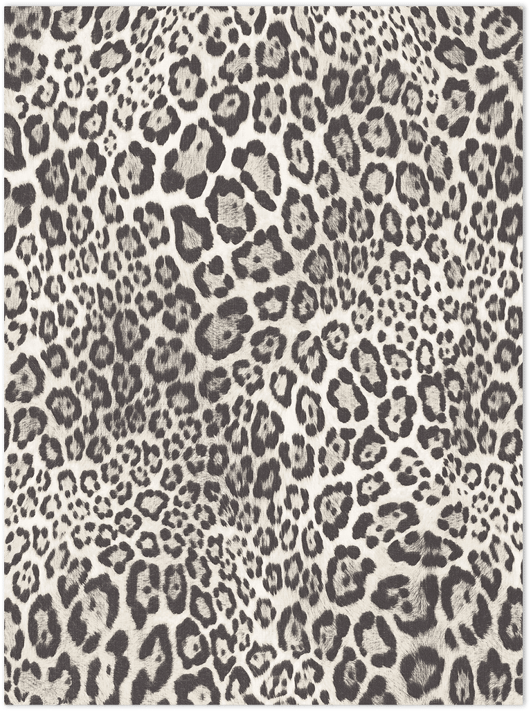 Black and white leopard texture embossed wallpaper