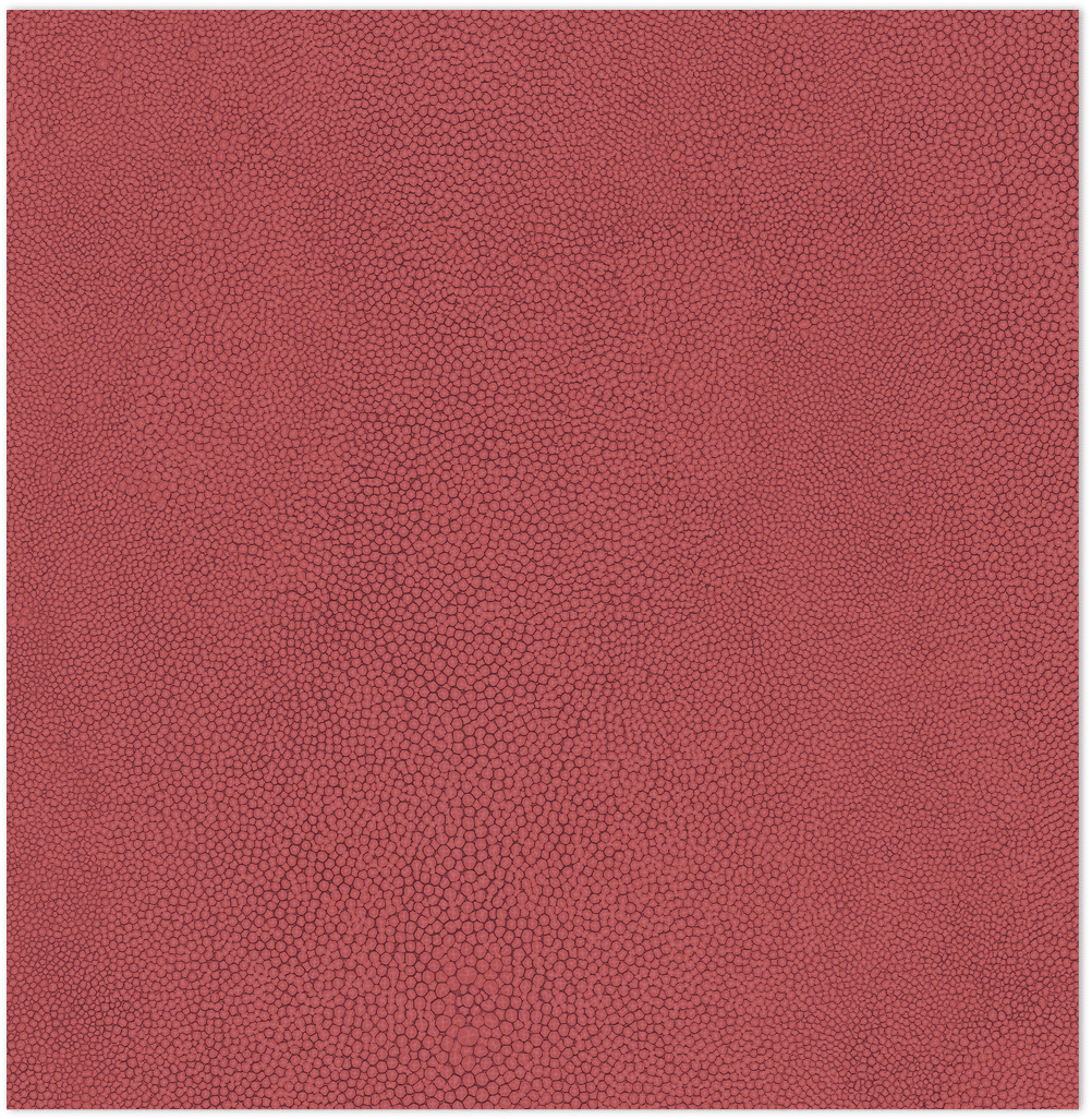 Red stingray texture in-register embossed wallpaper