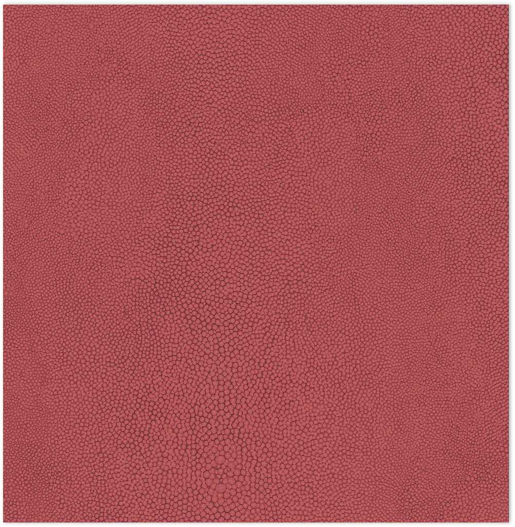 Red stingray texture in-register embossed wallpaper