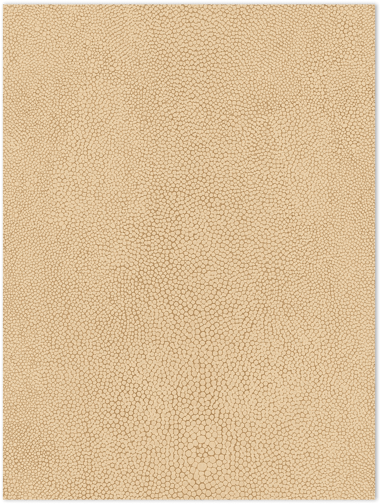 Ochre and metallic gold stingray texture in-register embossed wallpaper
