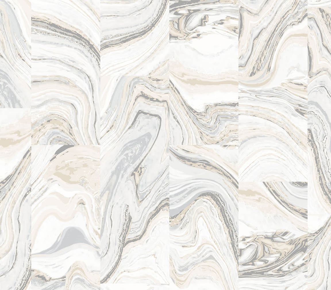 beige and grey agate tile wallpaper