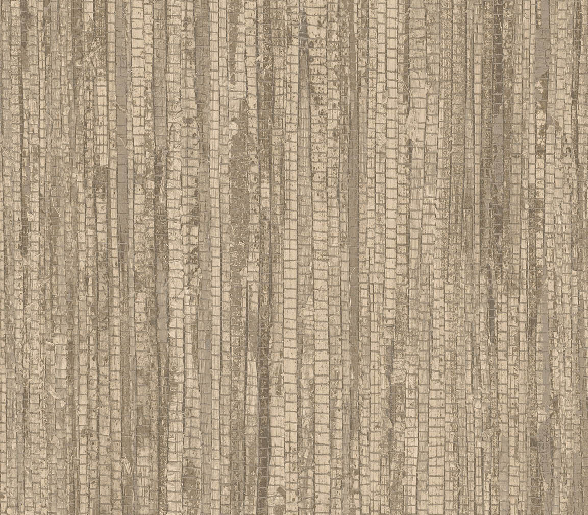 beige and brown rough grasscloth texture wallpaper