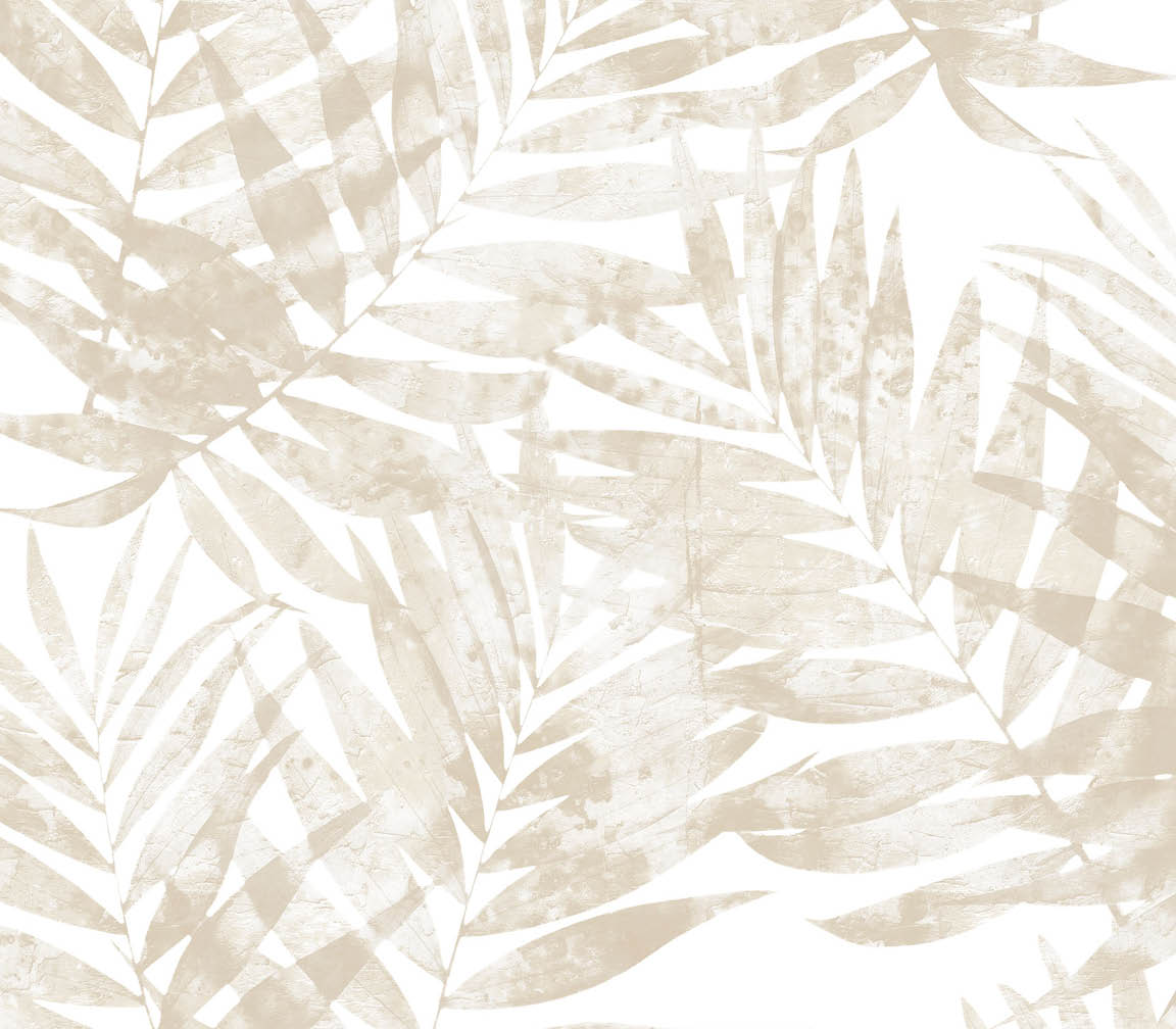 grey and beige palm leaves wallpaper