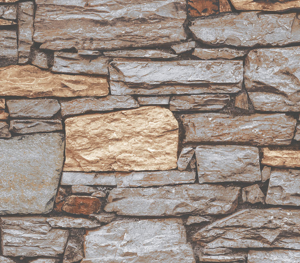 beige, taupe and red organic slate wallpaper