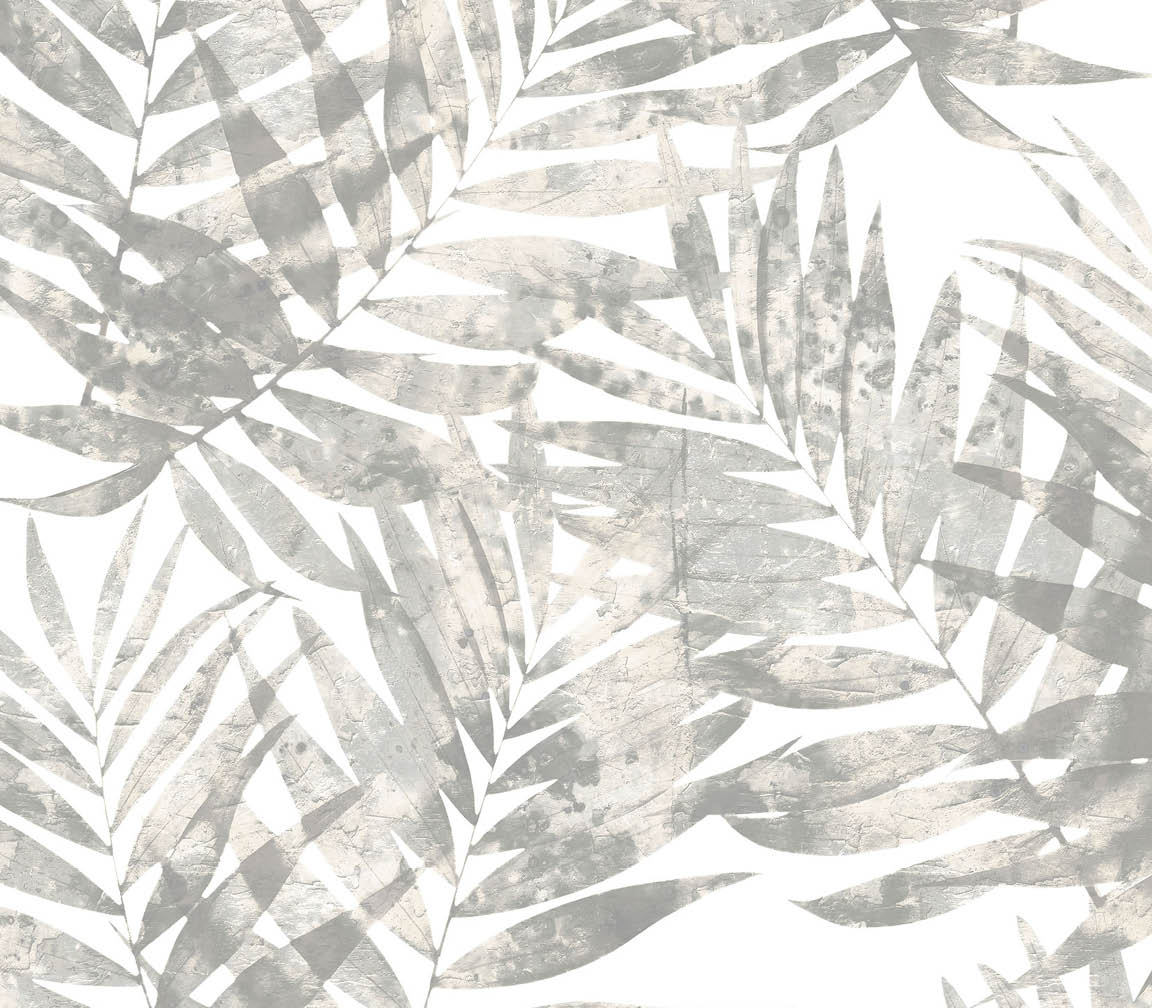 grey palm leaves wallpaper