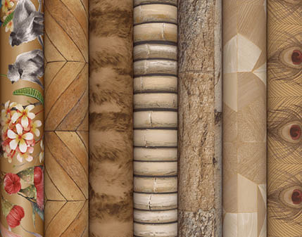 Wallcovering design rolls from the Organic Textures collection