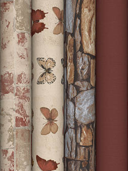 Wallcovering design rolls from the Organic Textures collection