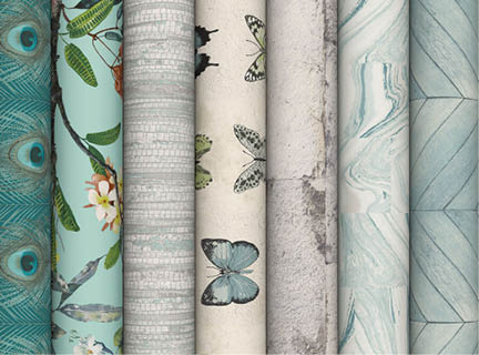 Wallcovering design rolls from the Organic Textures collection