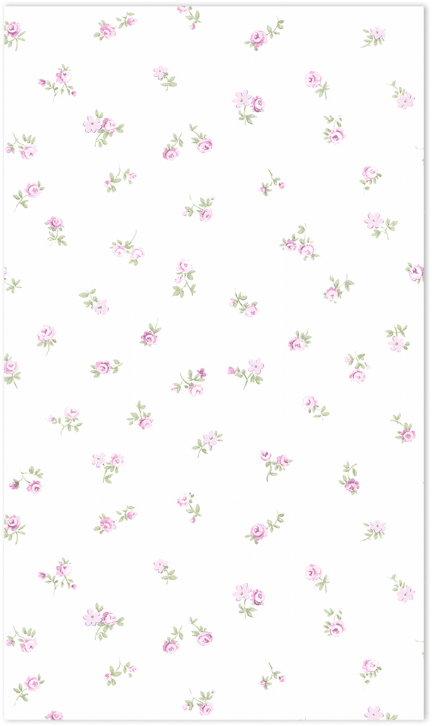 floral allover in pink and green wallpaper