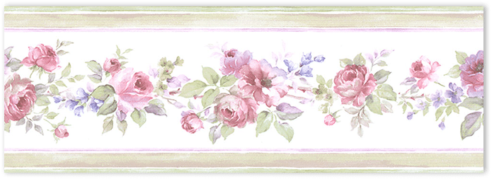 pink and beige wedding floral border wallpaper