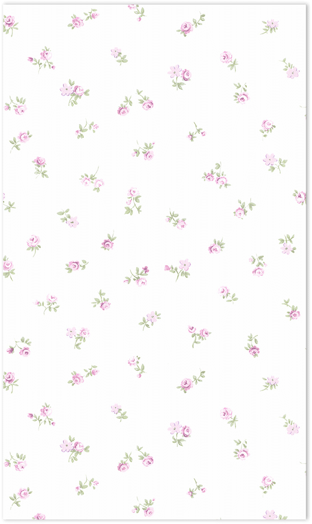 floral allover in pink and green wallpaper