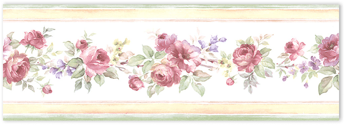 pink and yellow wedding floral border wallpaper