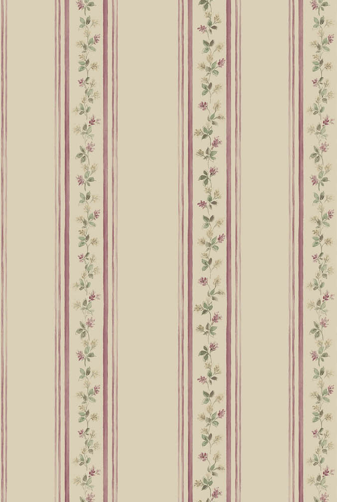 beige burgundy lilac stripe wallpaper