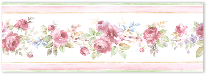 pink wedding floral border wallpaper
