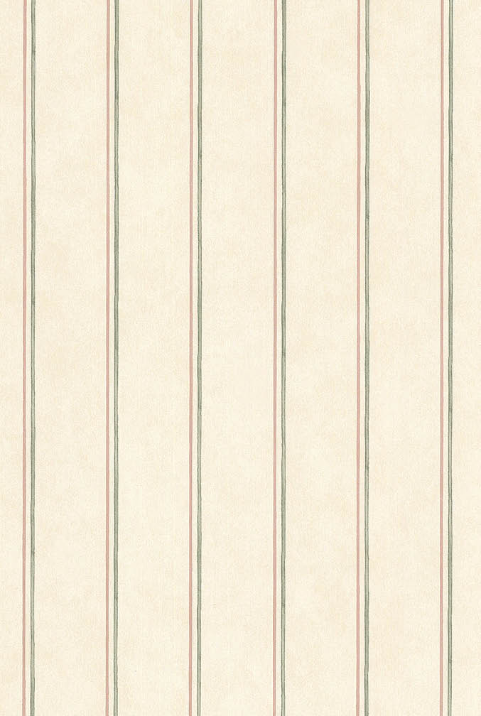 beige red and green stripe wallpaper