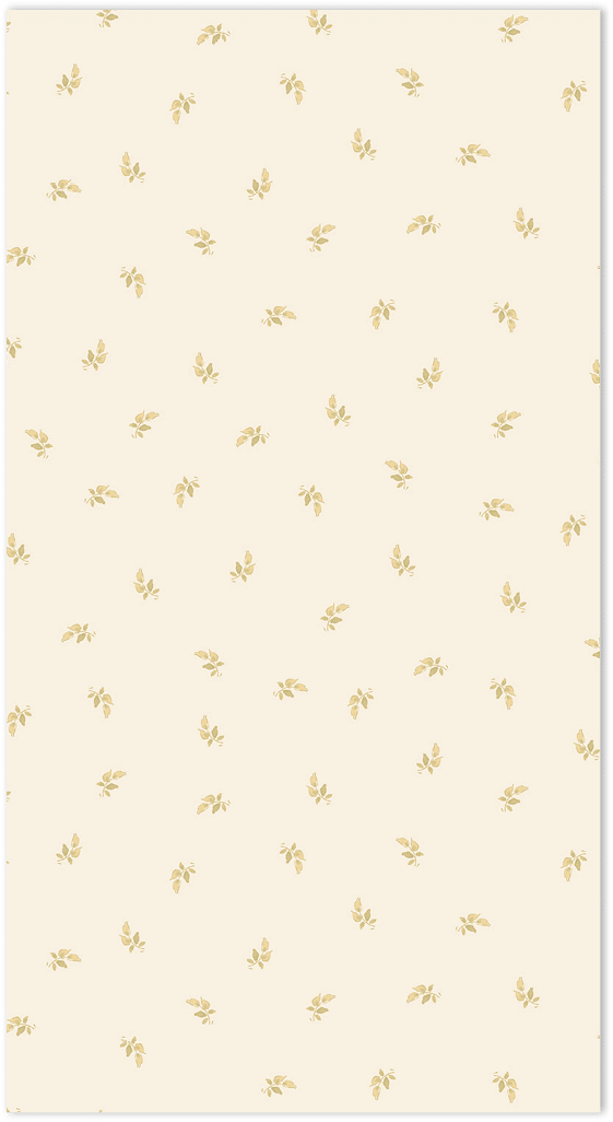 Beige ochre mini leaves allover wallpaper