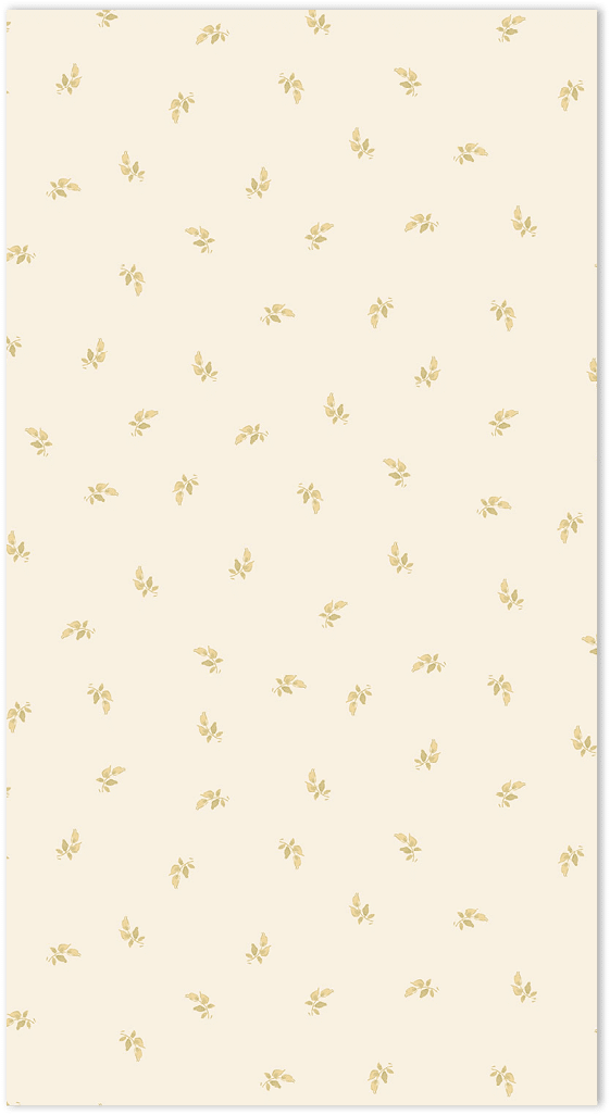 Beige ochre mini leaves allover wallpaper