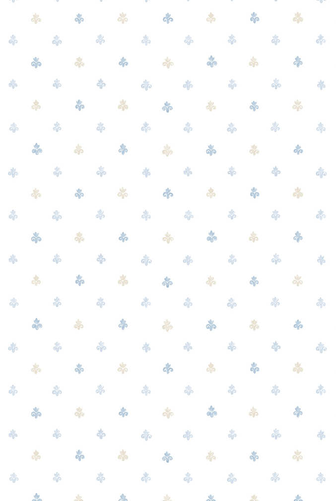blue and beige pattern on white wallpaper
