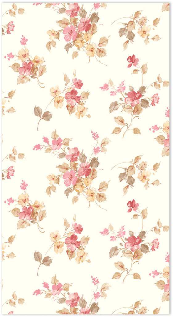 beige red and taupe floral allover wallpaper