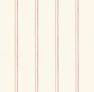 Beige red and taupe stripe wallpaper