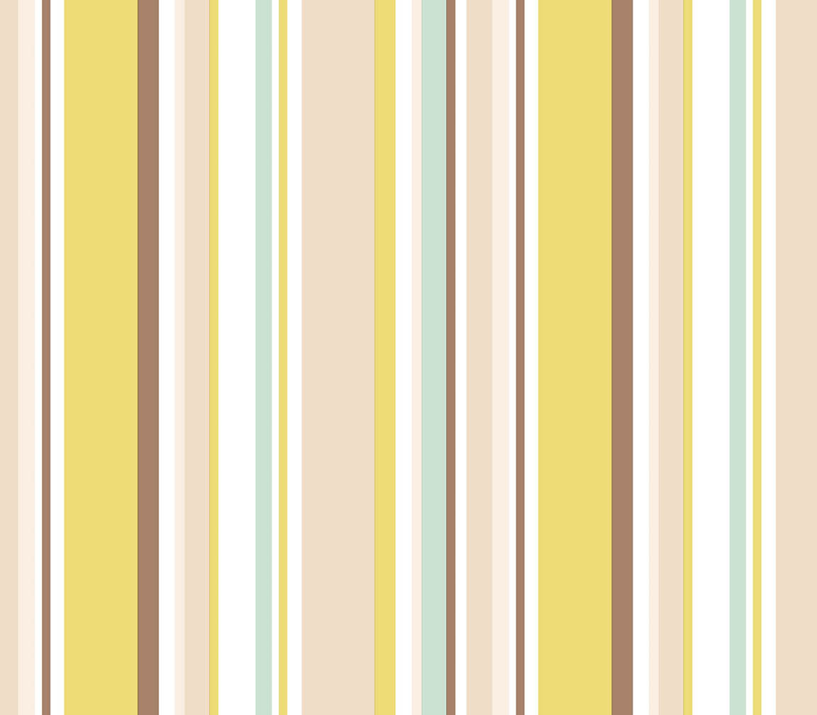 mint green, lime and brown step stripe wallpaper