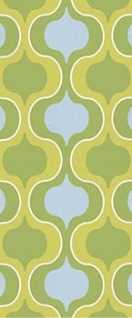Green and blue textured geometric squeeze wallpaper