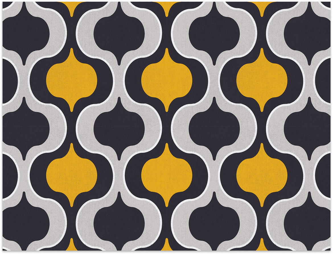 Black, yellow and grey textured geometric squeeze wallpaper