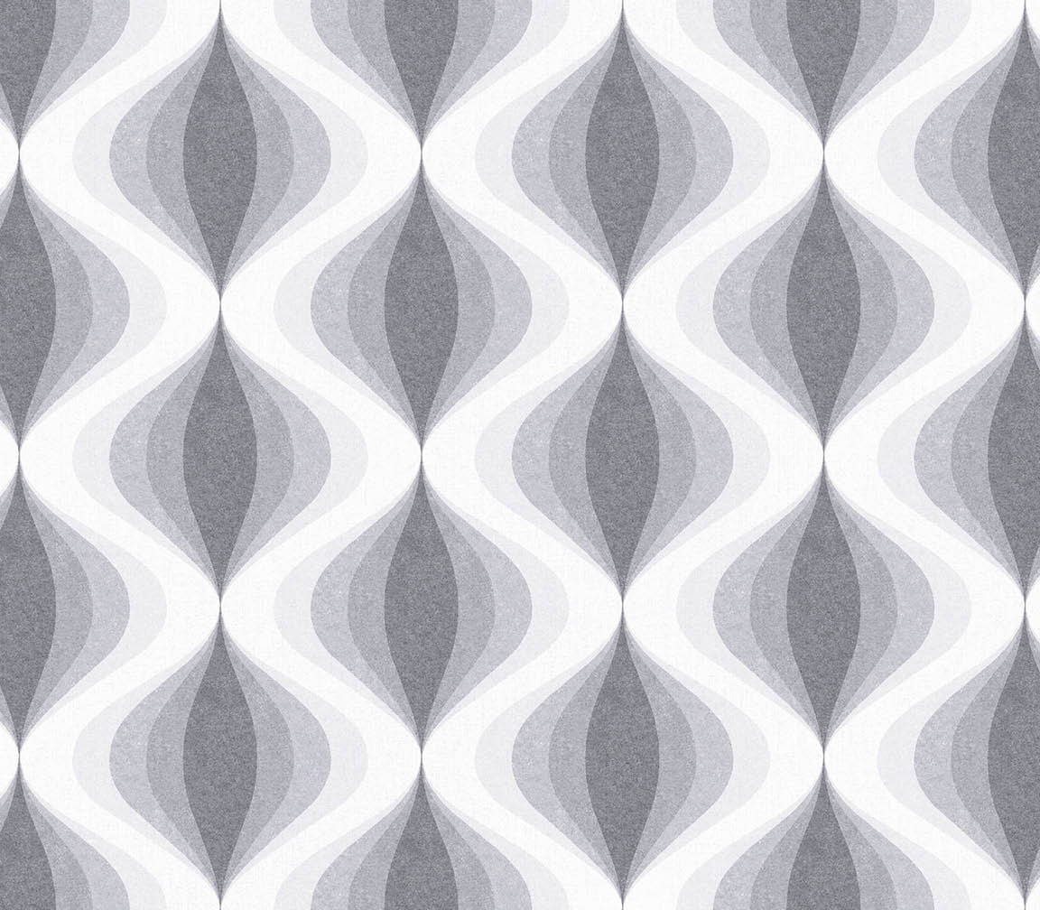 Grey textured turbine twist wallpaper