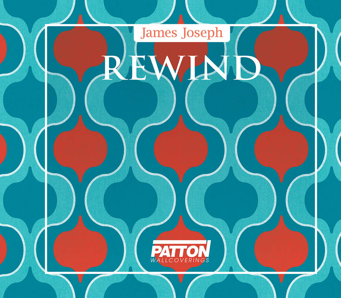 Rewind collection cover with Squeeze design in teal, aqua and orange