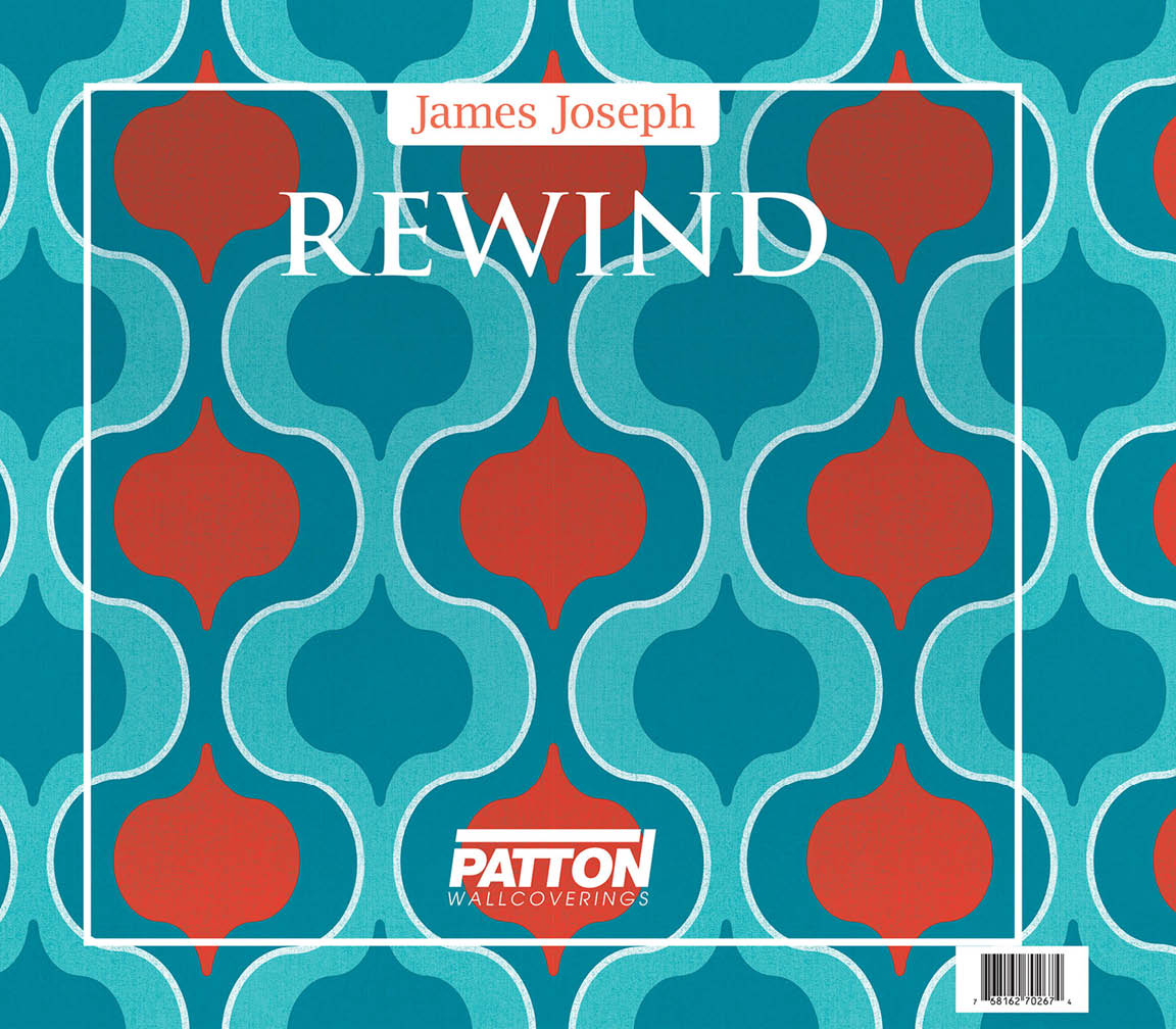 Rewind collection cover with Squeeze design in teal, aqua and orange