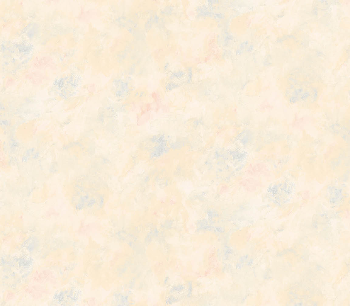 Beige with blue and pink sponge texture wallpaper