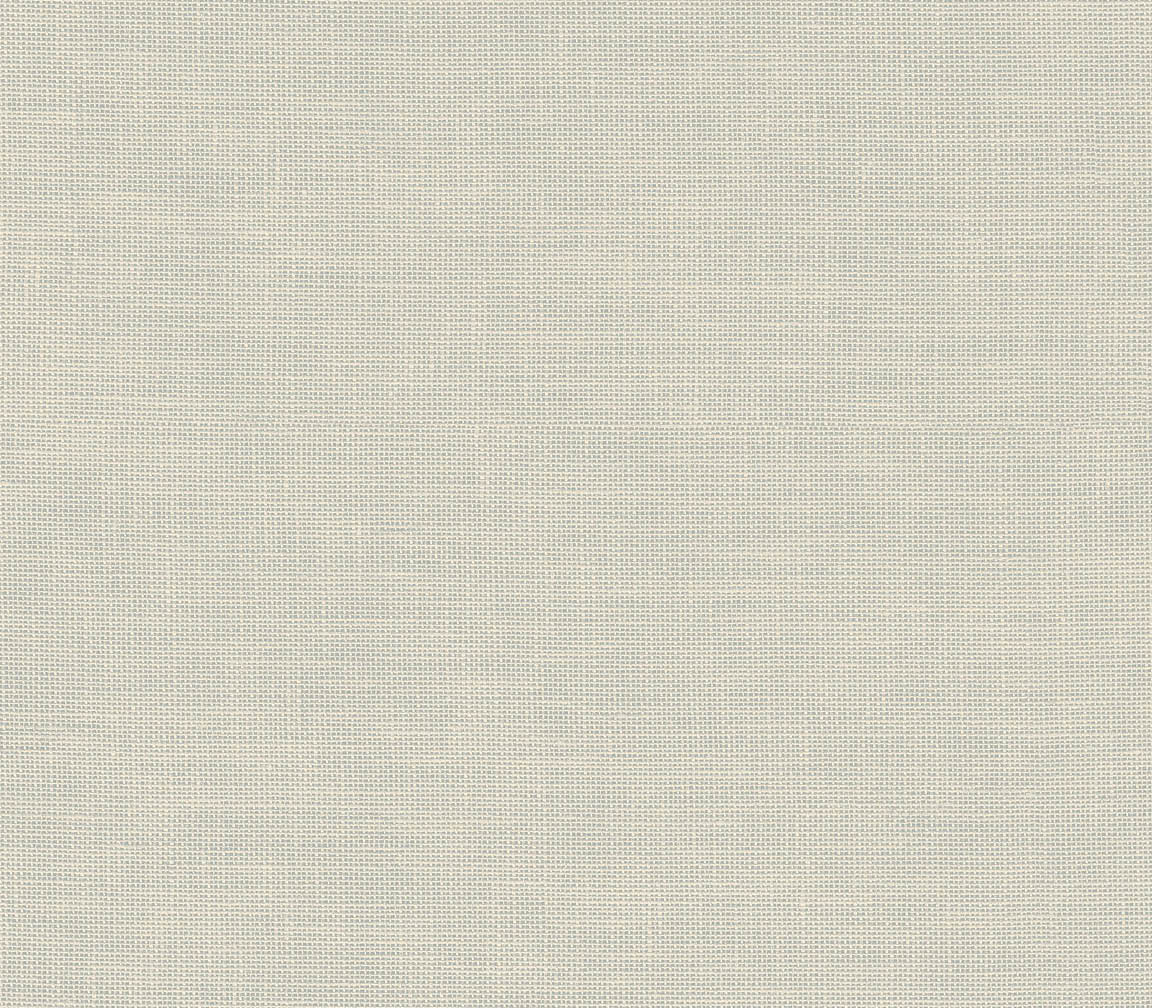 Blue beige Rose linen wallpaper