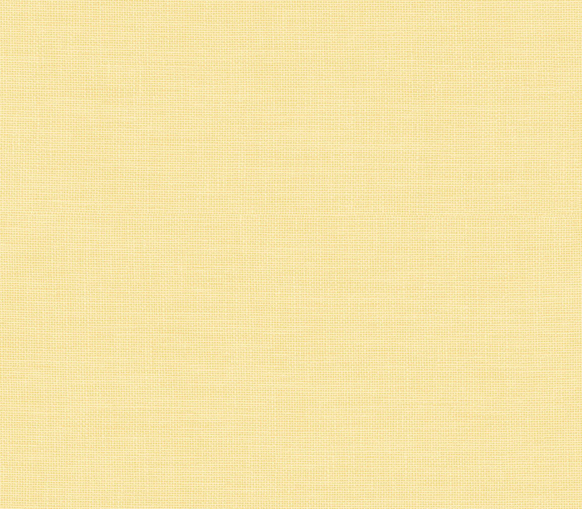Yellow rose linen wallpaper