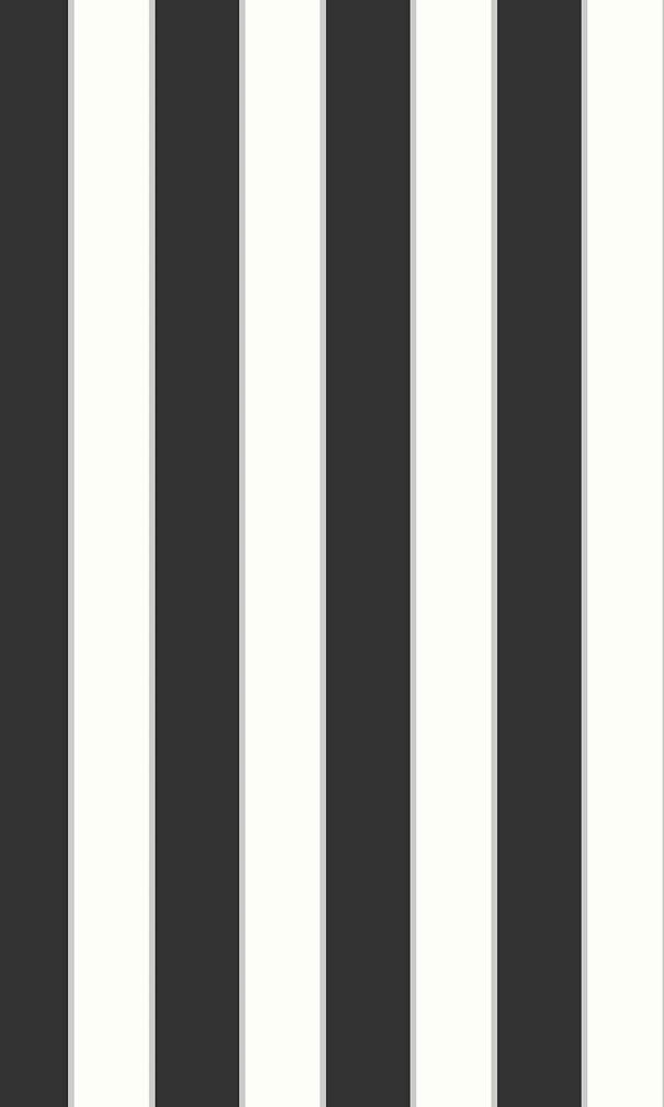 black and silver light reflective formal stripe wallpaper