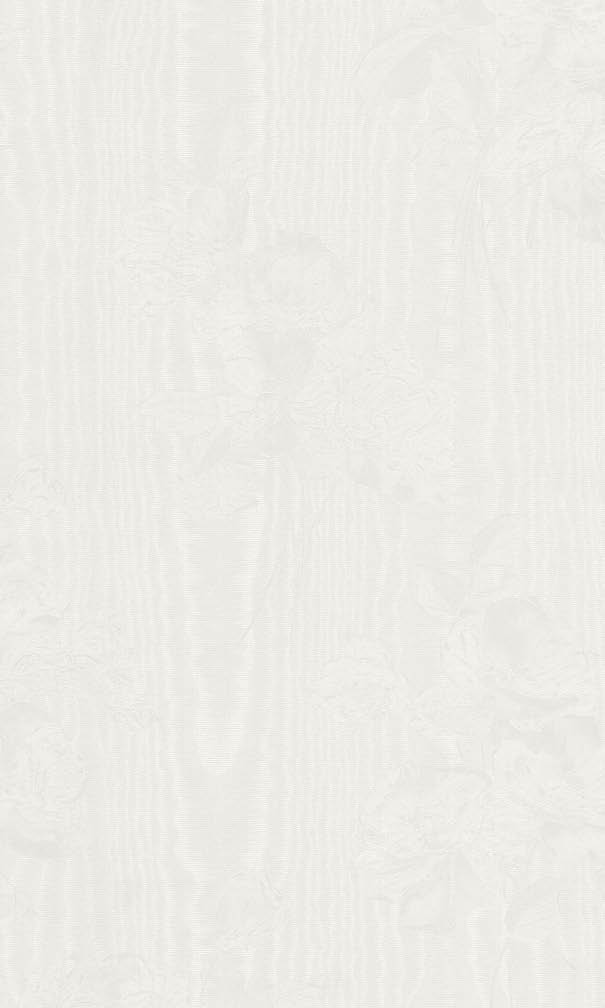 white In-Register Floral Moiré light reflective wallpaper
