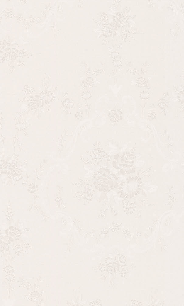 In-register pearl white in-register damask wallpaper