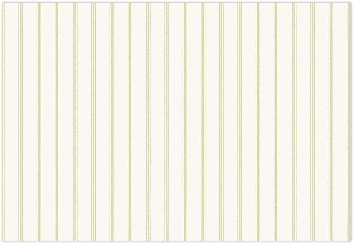 green and white ticking stripe wallpaper