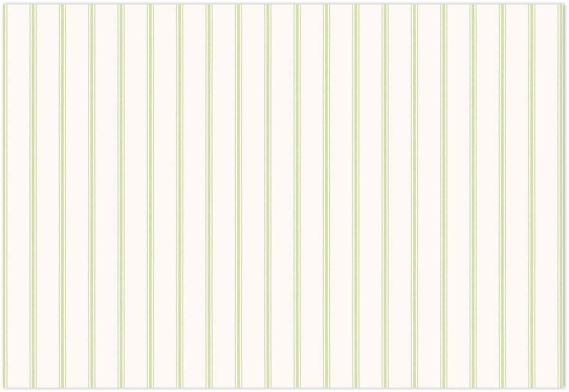 green and white ticking stripe wallpaper