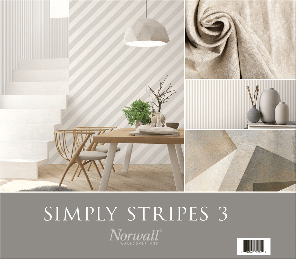 Simply Stripes 3 book cover  A collection of stripe wallpapers